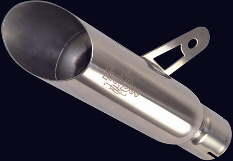VOODOO SHORTY EXHAUST SINGLE MUFFLER POLISHED VER1L5P