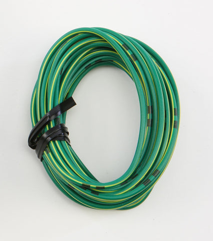SHINDY ELECTRICAL WIRING GREEN/YELLOW 14A/12V 13' 16-679