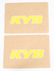 D-COR UPPER FORK DECAL KYB YELLOW 40-80-133