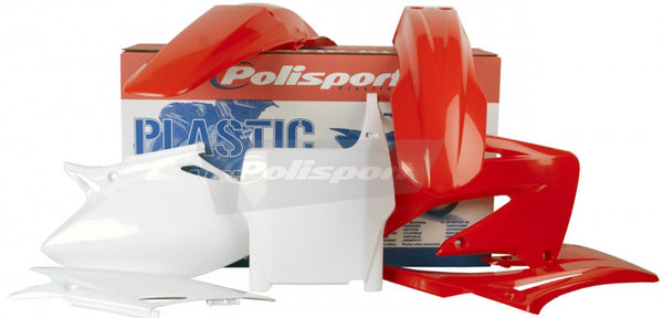 POLISPORT PLASTIC BODY KIT RED/WHITE 90109