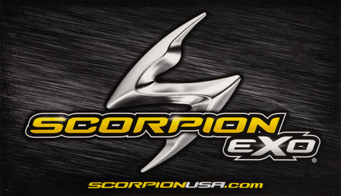SCORPION EXO HEADER SIGN 6MM 12.94 SINTRA SINGLE-SIDED W/ VELCRO 75-SIGN18