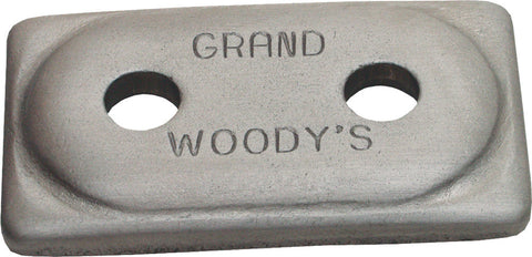 WOODYS DOUBLE GRAND DIGGER SUPPORT PLATE ALUMINUM 6/PK ADG-3775-6