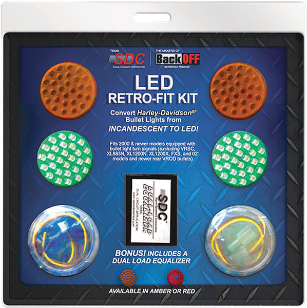 SDC LED RETRO-FIT KIT AMBER FRONT OR REAR 02451
