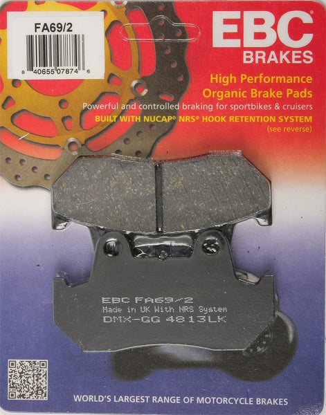 EBC BRAKE PADS FA69/2