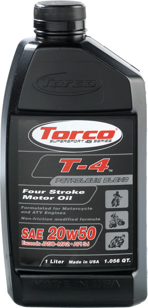 TORCO MOTOR OIL T-4 4-STROKE 20W50 55 GAL DRUM T612050B