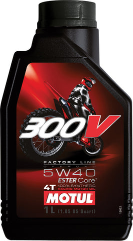 MOTUL 300V OFFROAD 4T COMPETITION SYNTHETIC OIL 5W40 4-LITER 104135