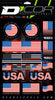 D-COR USA STICKER SHEET 40-90-120