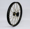 PRO-WHEEL WHEEL FRONT 1.60X21 BLACK HUB GLD RIM/SIL SPOKE/SIL NIPPLE 23-5702411