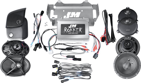 J&M ROKKER XXR 800W 4-SP/AMP STG5 14-20 FLHX XXRK-800SP4-14SG-ST5