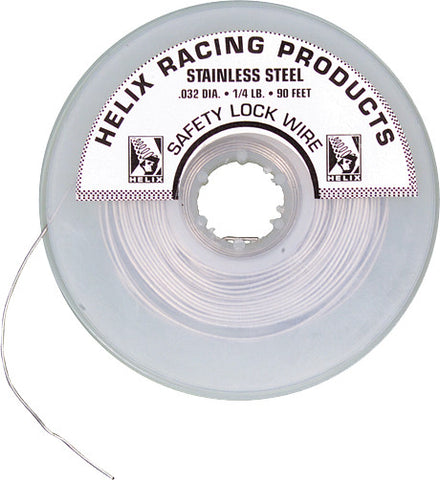 HELIX SAFETY LOCK WIRE 1/4LB SPOOL 0.032 DIA 112-0032
