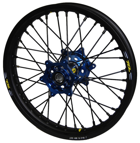 PRO-WHEEL WHEEL REAR 2.15X19 BLUE HUB GLD RIM/GLD SPOKE/SIL NIPPLE 24-2203441