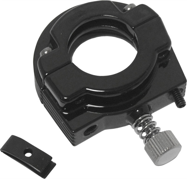 HARDDRIVE THROTTLE CLAMP DUAL CABLE GLOSS BLACK 30-665AB