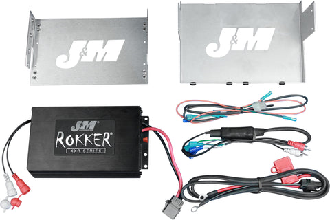 J&M ROKKER XXR 400W 2-CH AMP KIT 06-13 FLHX/FLHTCU JAMP-400HC06