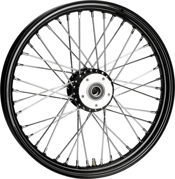 HARDDRIVE FRONT 40 SPOKE WHEEL BLACK DUAL DISC 21X2.15 3/4