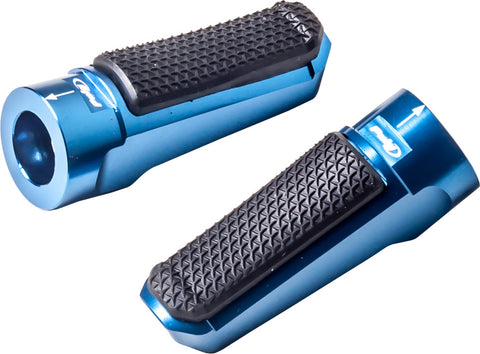 PUIG FOOTPEGS RACING RUBBER BLUE 7318A