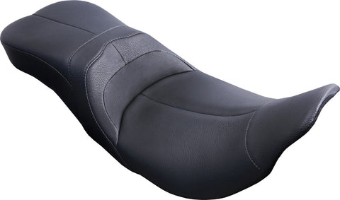 DANNY GRAY LOW IST 2-UP LEATHER SEAT FLH/FLT `08-UP FA-DGE-0290