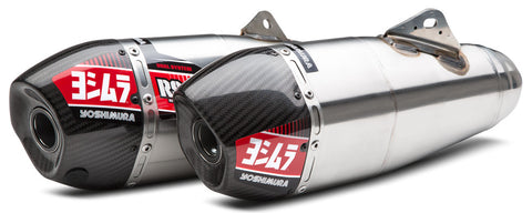 YOSHIMURA RS-9 HEADER/CANISTER/END CAP EXHAUST DUAL SLIP-ON SS-AL-CF 225832R520