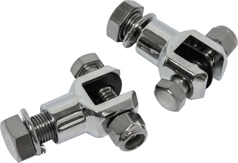 HARDDRIVE FOOTPEG CLEVIS MOUNTS CHROME 1/2