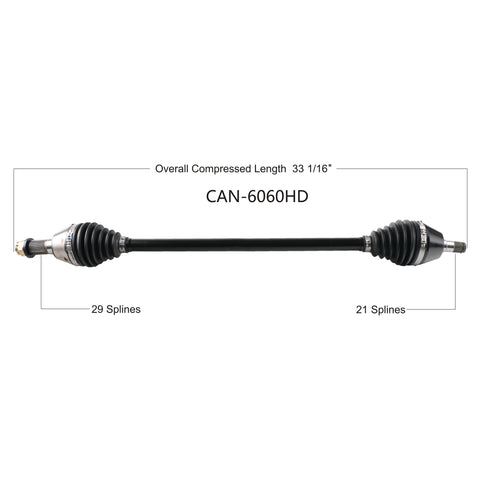 OPEN TRAIL HD 2.0 AXLE FRONT RIGHT CAN-6060HD