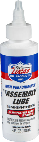 LUCAS SEMI-SYNTHETIC ASSEMBLY LUBE 4 OZ 10152