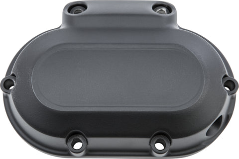 HARDDRIVE TRANS SIDE COVER FLAT BLACK 6 TWIN CAM 07-17 & DYNA 06 302227