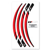 D-COR RIM DECALS RED 4 PC SET RED RIM DECALS 4 PC SET 40-80-216