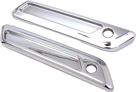 HARDDRIVE SADDLEBAG LATCH COVERS CHROME 302268