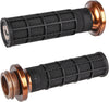 ODI LOCK ON WAFFLE STYLE GRIPS BLK/BRONZE FOR CABLE THROTTLE V31HCW-BZ-Z