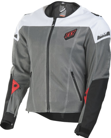 FLY RACING FLUX AIR MESH JACKET BLACK/WHITE SM #6179 477-4074~2