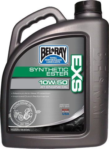 BEL-RAY EXS FULL SYNTHETIC ESTER 4T ENGINE OIL 10W-50 4L 99160-B4LW