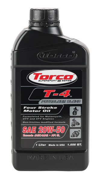TORCO T-4 4-STROKE MOTOR OIL 20W-50 1L T612050CE