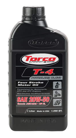 TORCO T-4 4-STROKE MOTOR OIL 20W-50 1L T612050CE