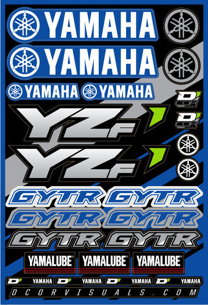 D-COR DECAL SHEET YAMAHA YZF 40-50-100