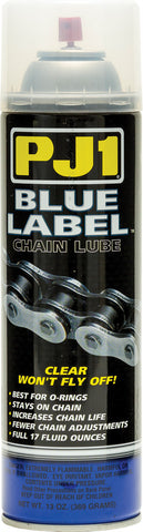 PJ1 BLUE LABEL CHAIN LUBE 13OZ 1-22