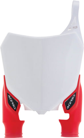 ACERBIS FRONT NUMBER PLATE WHITE/RED 2527411030