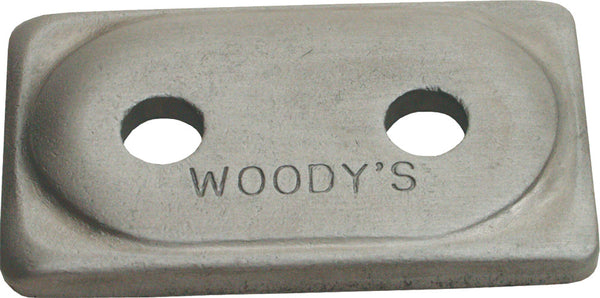 WOODYS ANGLED DOUBLE DIGGER SUPPORT PLATE DOUBLE STUD 5/16
