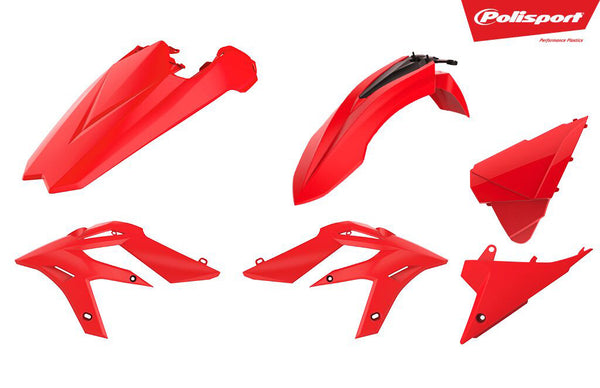 POLISPORT PLASTIC BODY KIT RED 90787