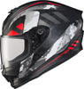 SCORPION EXO EXO-R420 FULL-FACE HELMET DISTILLER BLACK/RED 2X 42-1527