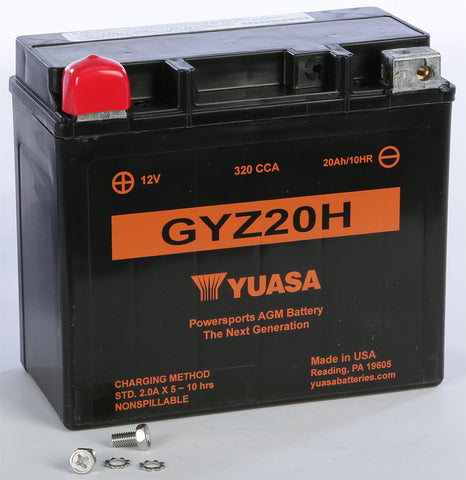 YUASA BATTERY GYZ20H SEALED FACTORY ACTIVATED YUAM72RGH