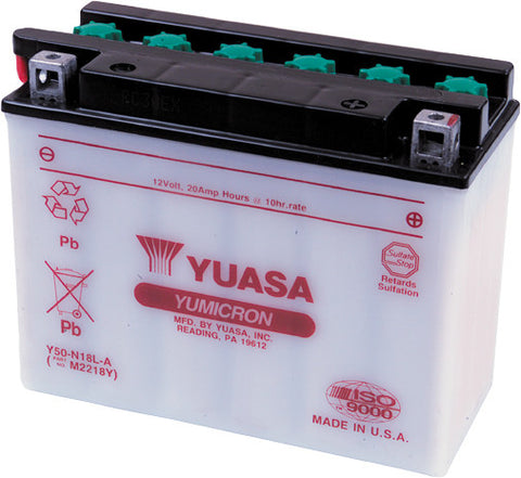 YUASA BATTERY Y50-N18L-A CONVENTIONAL YUAM2218YTWN