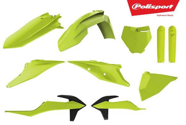 POLISPORT PLASTIC BODY KIT FLO YELLOW 90812