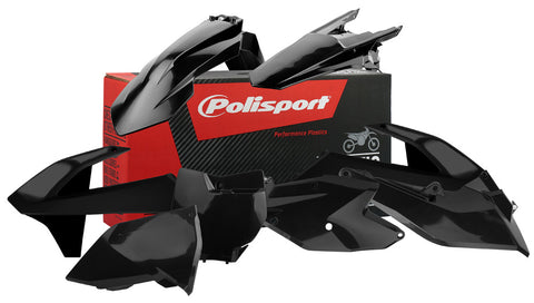 POLISPORT PLASTIC BODY KIT BLACK 90681