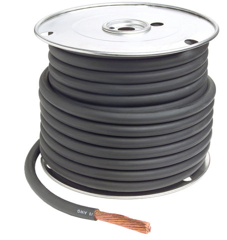 GROTE BATTERY CABLE 4 GA 25' BLACK 82-5714