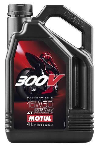 MOTUL 300V 4T COMPETITION SYNTHETIC OIL 15W50 4-LITER 104129