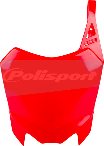 POLISPORT FRONT NUMBER PLATE RED 8658800001