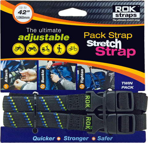ROKSTRAPS PACK STRAP BLACK/BLUE/GREEN 12