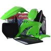 POLISPORT PLASTIC BODY KIT GREEN/BLACK KAW 90113