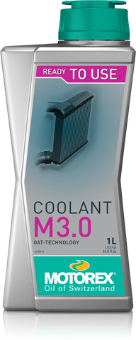 MOTOREX COOLANT M3.0 READY TO USE 1LT 10/CASE 198463
