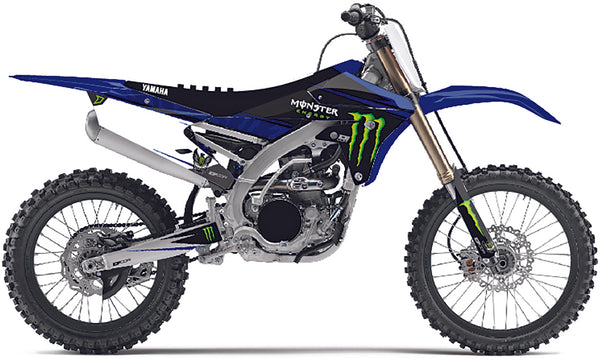 D-COR MONSTER ENERGY COMPLETE GRAPHIC KIT WHITE BACKGROUND 20-50-128