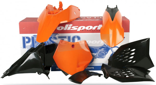 POLISPORT PLASTIC BODY KIT ORANGE 90201